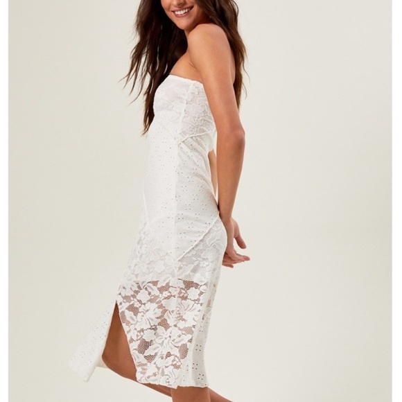 Alrar’d state Jasmine Midi Lace Strapless Dress - Picture 8 of 8
